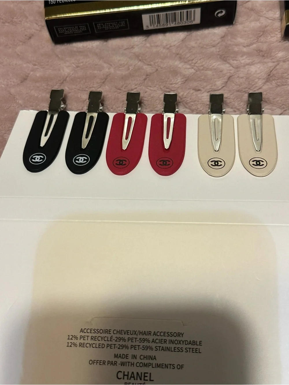 CHANEL Double Mirror Duo, Chanel oil control papers, makeup pouch & brush holder